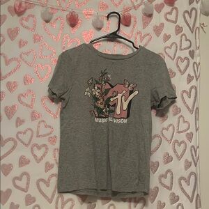 MTV Graphic Gray T-Shirt
